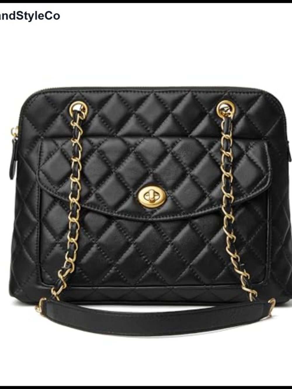 Quilted Lambskin Leather Satchel Purse Medium Designer Shoulder Bag